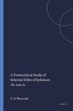 portada A Formcritical Study of Selected Odes of Solomon 
