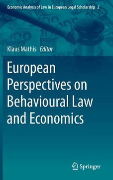 portada European Perspectives on Behavioural Law and Economics (en Inglés)