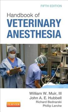 portada handbook of veterinary anesthesia (in English)