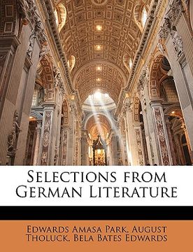 portada selections from german literature (en Inglés)