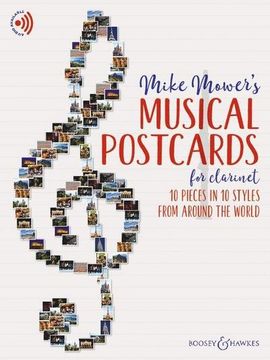 portada Musical Postcards for Clarinet: 10 Pieces in 10 Styles From Around the World. Clarinet: