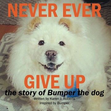 portada Never Ever Give Up, The story of Bumper the dog.