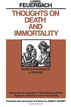 portada Thoughts on Death and Immortality: From the Papers of a Thinker, Along With an Appendix of Theological-Satirical Epigrams (in English)