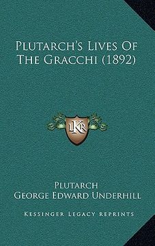 portada plutarch's lives of the gracchi (1892) (en Inglés)