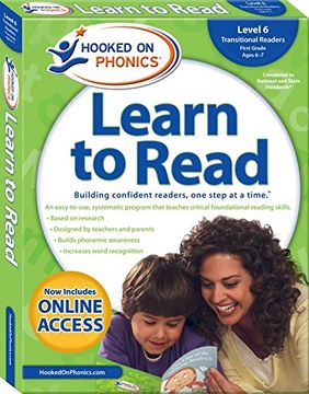 portada Hooked on Phonics Learn to Read - Level 6: Transitional Readers (First Grade - Ages 6-7) 