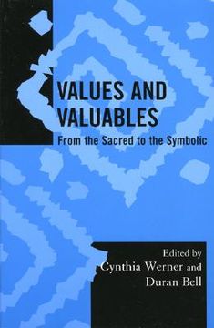 portada values and valuables: from the sacred to the symbolic (en Inglés)