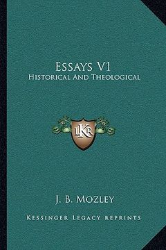 portada essays v1: historical and theological (en Inglés)