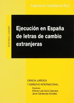 portada Ejecución en España de letras de cambio extranjeras