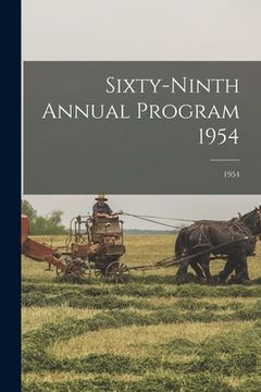 portada Sixty-ninth Annual Program 1954; 1954 (en Inglés)