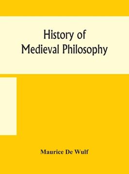 portada History of medieval philosophy (en Inglés)