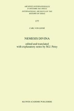 portada nemesis divina: (edited and translated with explanatory notes by m.j. petry) (en Inglés)
