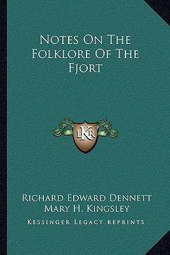 portada notes on the folklore of the fjort (en Inglés)