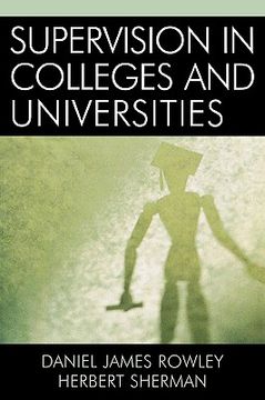 portada supervision in colleges and universities (en Inglés)