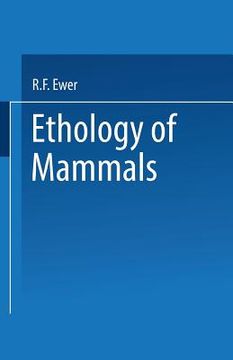 portada Ethology of Mammals (en Inglés)