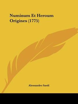 portada Numinum Et Heroum Origines (1775) (en Latin)