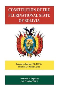 portada constitution of the plurinational state of bolivia (in English)