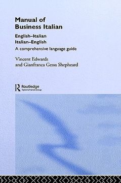 portada manual of business italian: a comprehensive language guide (en Inglés)
