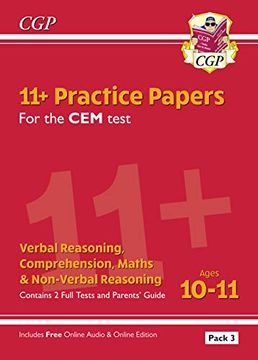 portada New 11+ cem Practice Papers: Ages 10-11 - Pack 3 (en Inglés)