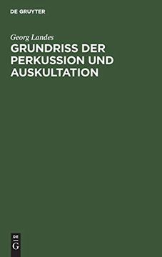 portada Grundriss der Perkussion und Auskultation (in German)