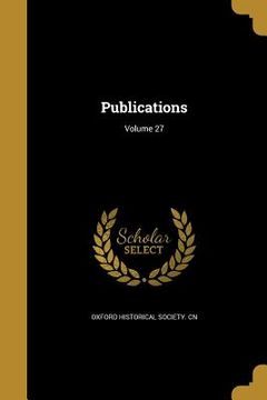 portada Publications; Volume 27 (in English)