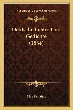 portada Deutsche Lieder Und Gedichte (1884) (in German)