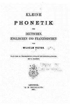 portada Kleine Phonetik des Deutschen, englischen und französischen (in German)