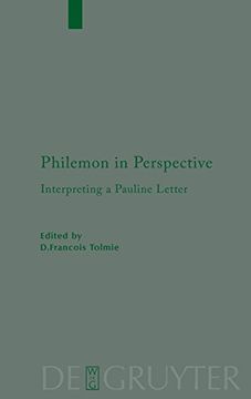 portada Philemon in Perspective (Beihefte zur Zeitschrift fur die Neutestamentliche Wissenschaft) (en Inglés)