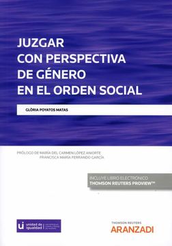 portada Juzgar con Perspectiva de Genero en el Orden Social (Papel + e - Book)