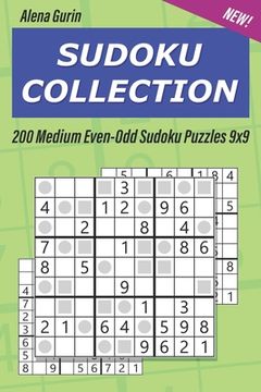 portada Sudoku Collection: 200 Medium Even-Odd Sudoku Puzzles 9x9 (in English)