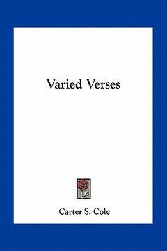 portada varied verses (en Inglés)