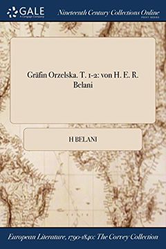 portada Gräfin Orzelska. T. 1-2: von H. E. R. Belani