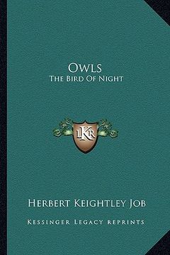 portada owls: the bird of night (in English)