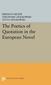 portada The Poetics of Quotation in the European Novel (Princeton Legacy Library) (in English)