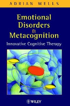 portada emotional disorders and metacognition: innovative cognitive therapy (in English)