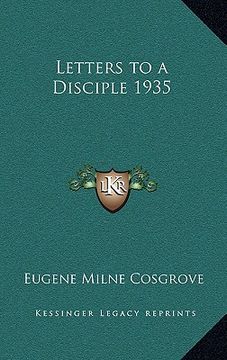 portada letters to a disciple 1935 (en Inglés)