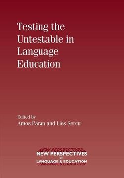 portada Testing the Untestable in Language Education (New Perspectives on Language and Education) (en Inglés)