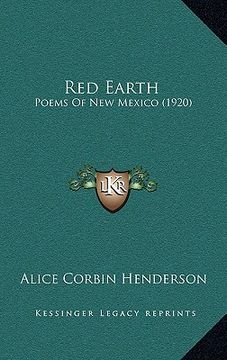 portada red earth: poems of new mexico (1920)