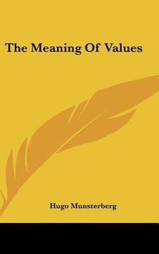 portada the meaning of values (en Inglés)