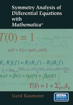 portada Symmetry Analysis of Differential Equations with Mathematica(r) (en Inglés)