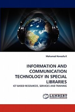 portada information and communication technology in special libraries (en Inglés)