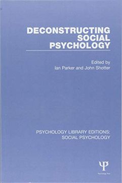 portada Deconstructing Social Psychology (en Inglés)