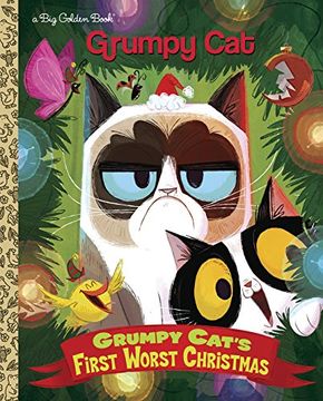 portada Grumpy Cat's First Worst Christmas (Grumpy Cat) (Big Golden Book) 