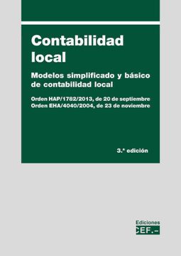 portada Contabilidad Local. Modelos Simplificado y Básico de Contabilidad Local (in Spanish)