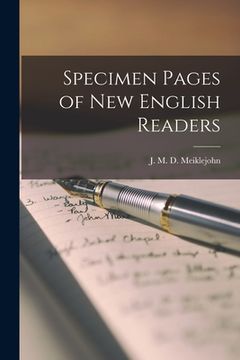 portada Specimen Pages of New English Readers [microform] (en Inglés)