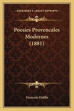 portada Poesies Provencales Modernes (1881) (en Francés)