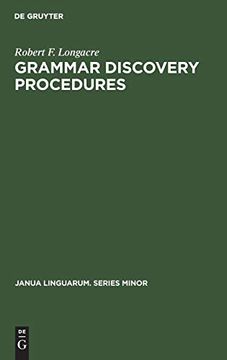 portada Grammar Discovery Procedures (Janua Linguarum. Series Minor) (en Inglés)