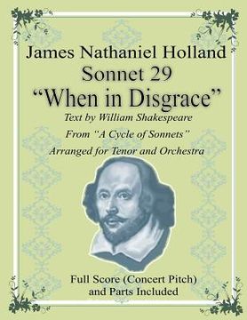 portada Sonnet 29 "When in Disgrace": Arranged for Tenor and Orchestra (en Inglés)