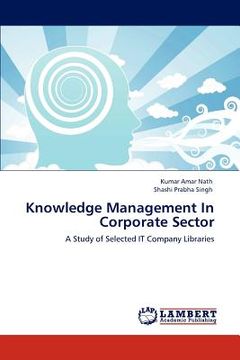 portada knowledge management in corporate sector (en Inglés)