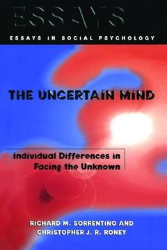 portada The Uncertain Mind: Individual Differences in Facing the Unknown (en Inglés)