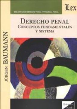portada Derecho Penal: Conceptos fundamentales y sistema (in Spanish)
